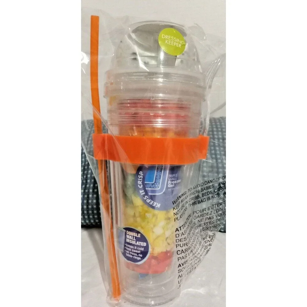 Rove 2 in 1 Travel Salad Keeper & Tumbler Orange